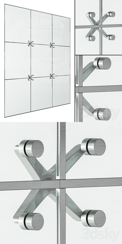 Spider Glazing Window Modern - Windows Set 04